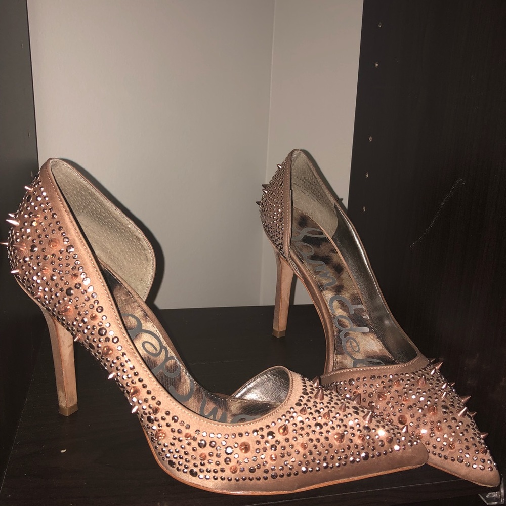 Sam Edelman Rose Gold Spike Heels